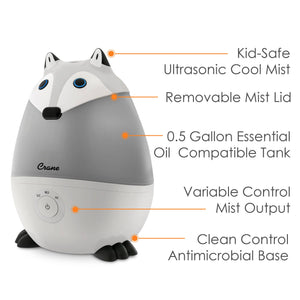 Crane Baby - Adorable  - Mini Fox - Cool Mist Humidifier