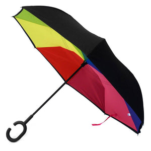Selini New York - Rainbow Double Layer Inverted Umbrella