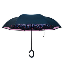 Load image into Gallery viewer, Selini New York - Feather Double Layer Inverted Umbrella
