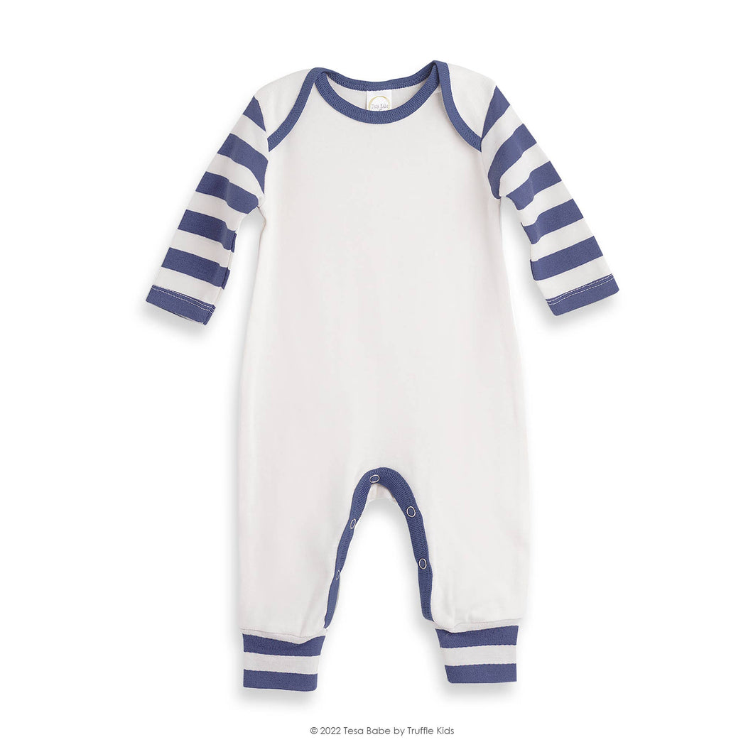 Tesa Babe - Newborn Baby Boy's Stripe Sleeves Cotton Romper