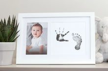 Load image into Gallery viewer, Baby&#39;s Print Frame &amp; Ink Kit, White, by Little Pear
