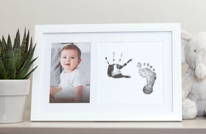 Baby's Print Frame & Ink Kit, White, by Little Pear
