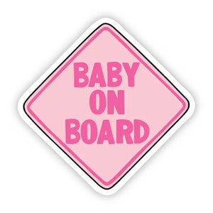 Baby On Board Decal Sticker (Pink or Blue)