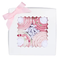 Load image into Gallery viewer, Baby Blanket &amp; Sock Cupcake Gift Set (Girl or Boy) - Perfect for Baby Showers! | The Baby Blossom Company
