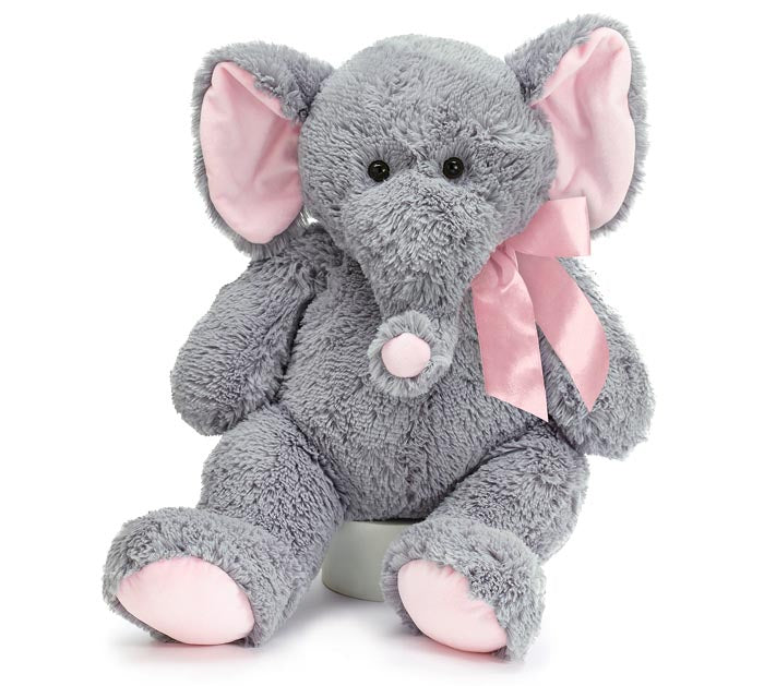 Plush Gray Baby Elephant - Girl or Boy