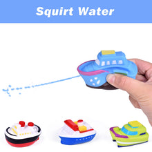 Load image into Gallery viewer, Fun-Filled Floating Ferry Boat Toy Set | 4 Mini Cars, 4 Boat Squirters, and Slide-Out Ramp
