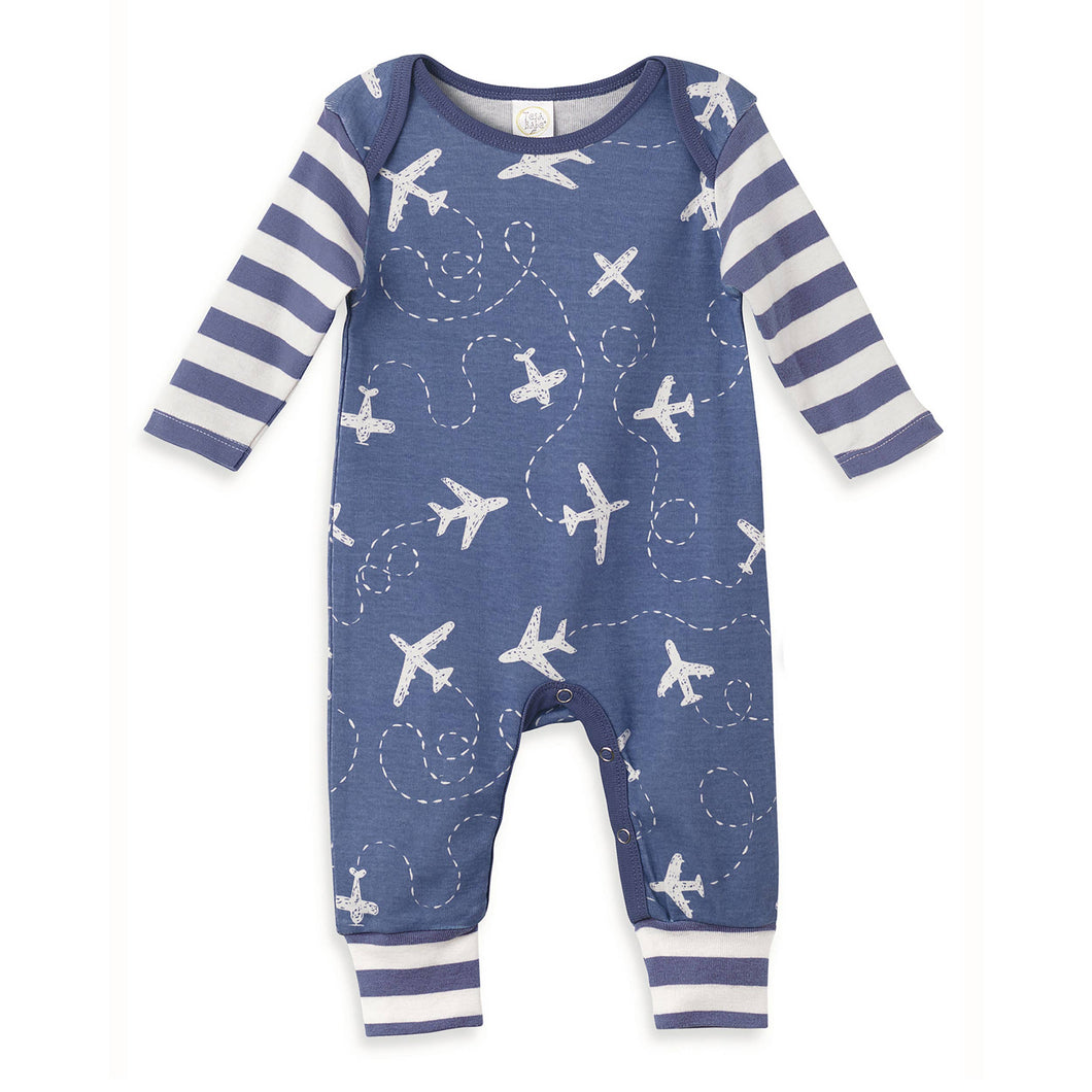 Tesa Babe - Baby Boy's Airplanes Cotton Romper