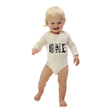 Load image into Gallery viewer, &quot;ONE&quot; Birthday Bodysuit (Black and White).
