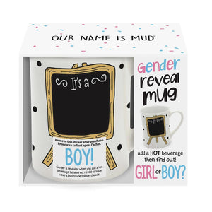Heat Reveal It's a Girl or It's a Boy! Mug  by Our Name Is Mud