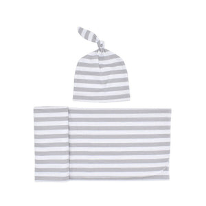 Premium Striped Unisex Swaddles with Beanie | Cozy Sleep Companions for Your Little One