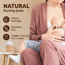 Load image into Gallery viewer, KeaBabies SOOTHE Organic Nursing Pads (Lovelle, Medium 3.9&quot;) 14 pack
