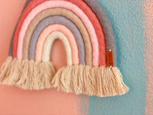 Load image into Gallery viewer, Macrame Nursery Wall Décor - Rainbow (Ice Cream) by Ali and Oli
