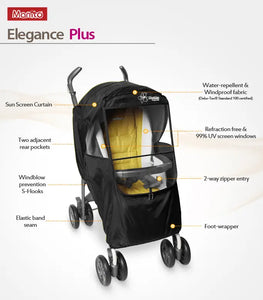 Elegance Plus Stroller Weather Shield by Manito