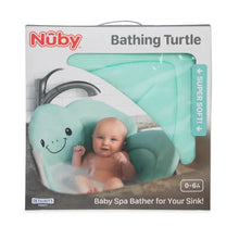 Load image into Gallery viewer, Bathing Turtle Baby Bath Sink Insert
