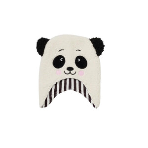 Izzy & Oliver - Panda Cozy Baby Onesie & Hat - Soft and Warm 0-12 Months "Be Happy"