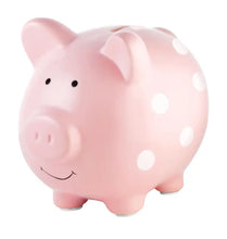 Load image into Gallery viewer, Cute Nursery Polka Dot Piggy Bank: The Perfect Shower Gift!

