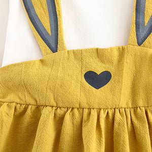 Toddler Girl's Cotton Rabbit Ears Bunny Dress - A Whimsical Wardrobe Delight