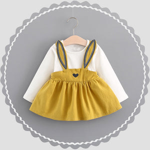 Toddler Girl's Cotton Rabbit Ears Bunny Dress - A Whimsical Wardrobe Delight