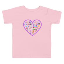 Load image into Gallery viewer, Toddler Girl ABC and 123 Short Sleeve Tee
